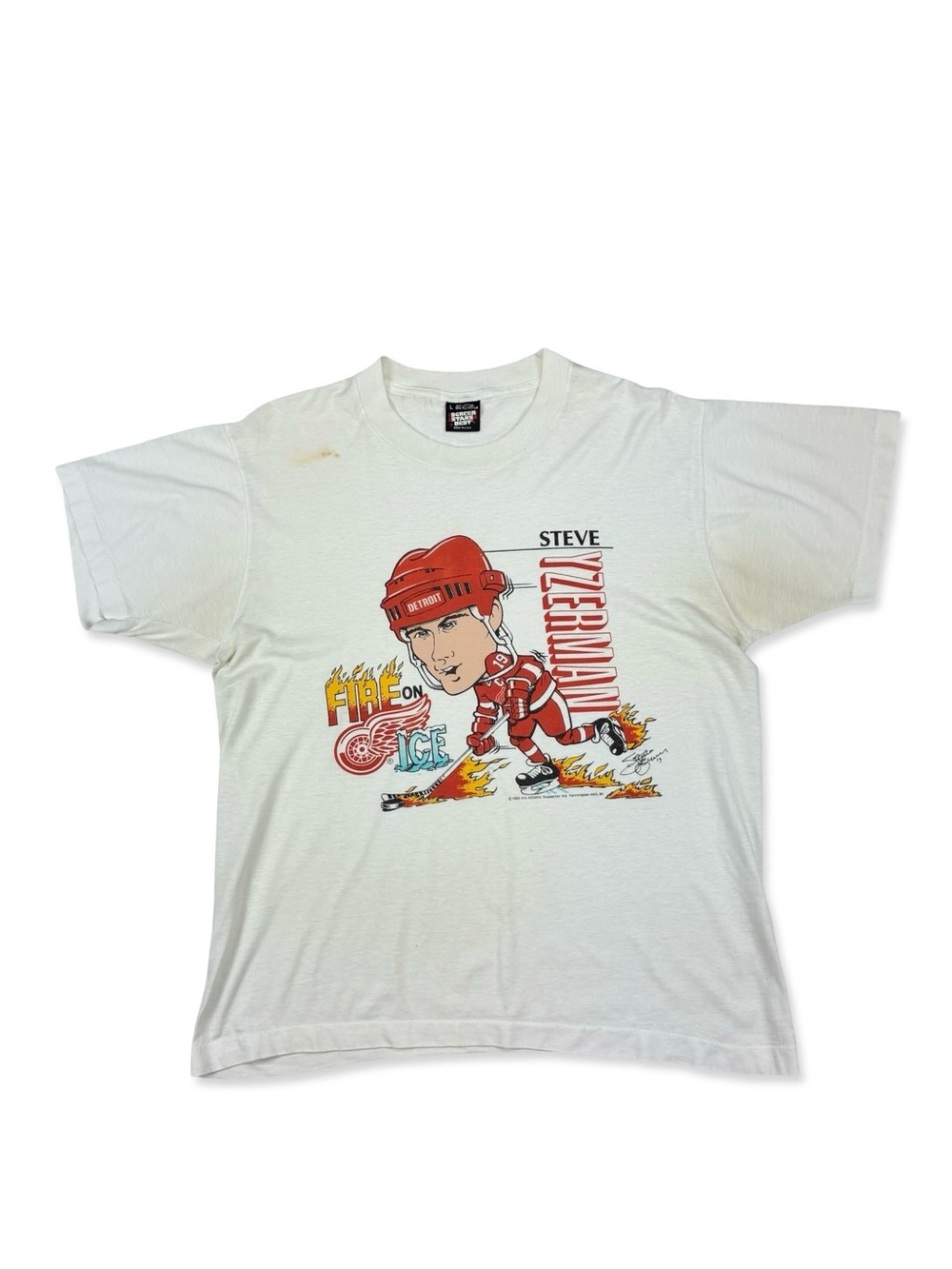 Detroit Red Wings Steve Yzerman Vintage 1988 T-Shirt